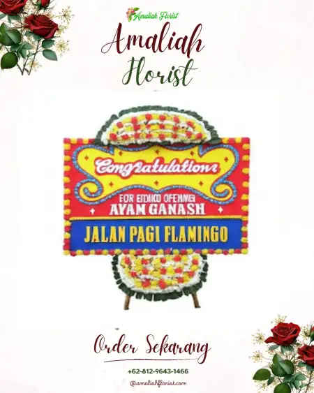 Sewa Papan Bunga Giyombong